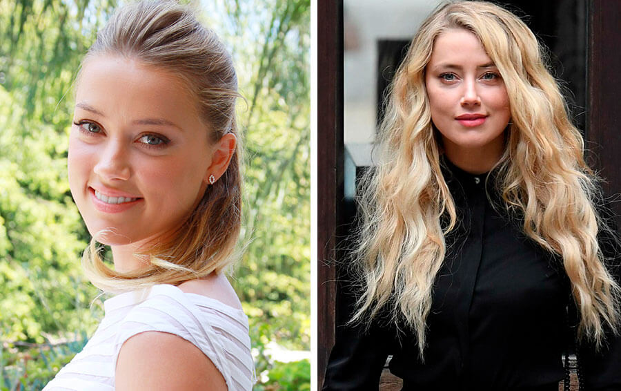 Amber Heard Before and After