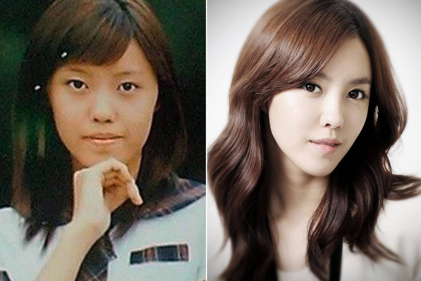 Hyomin Before and After