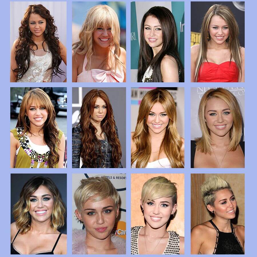 Miley Cyrus Hair Transformations