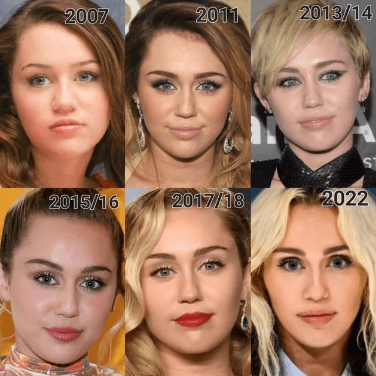 Miley Cyrus Transformations